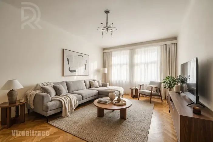 Prodej bytu 2+1, Praha - Vinohrady, Lužická, 75 m2