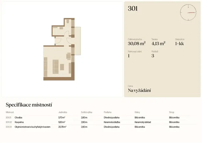 Prodej bytu 1+kk, Prášily, 30 m2