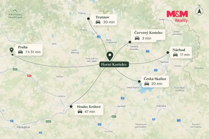 Prodej rodinného domu, Červený Kostelec - Horní Kostelec, 140 m2