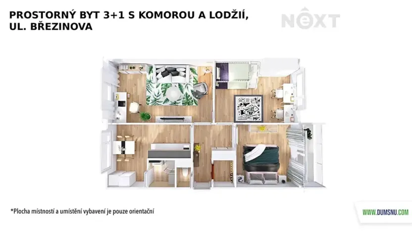 Pronájem bytu 3+1, Šumperk, Březinova, 73 m2