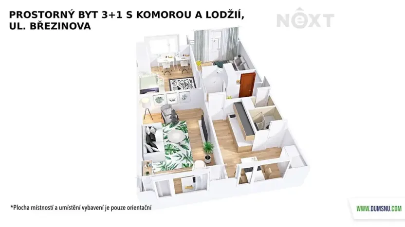 Pronájem bytu 3+1, Šumperk, Březinova, 73 m2