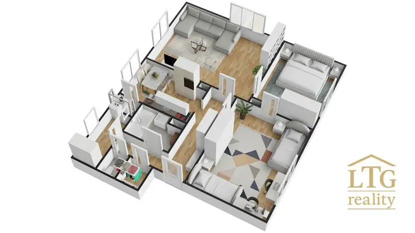Prodej bytu 3+1, Hrušovany nad Jevišovkou, Na Vršku, 86 m2
