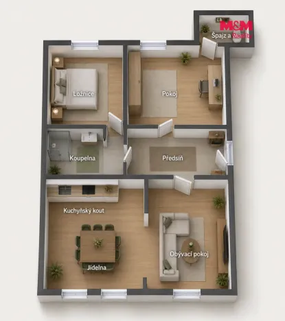 Prodej bytu 3+kk, Jihlava, Dvořákova, 87 m2