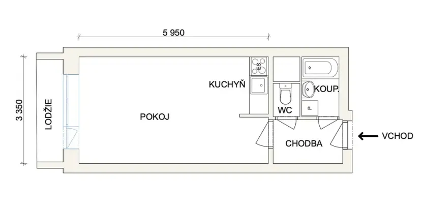 Prodej bytu 1+kk, Český Těšín, Ostravská, 31 m2