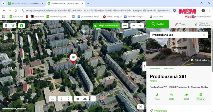 Pronájem bytu 3+kk, Pardubice - Polabiny, Prodloužená, 60 m2