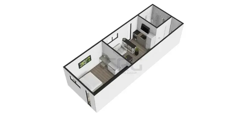 Pronájem bytu 2+kk, Brno, Sovinec, 42 m2