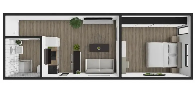 Pronájem bytu 2+kk, Brno - Štýřice, Sovinec, 42 m2