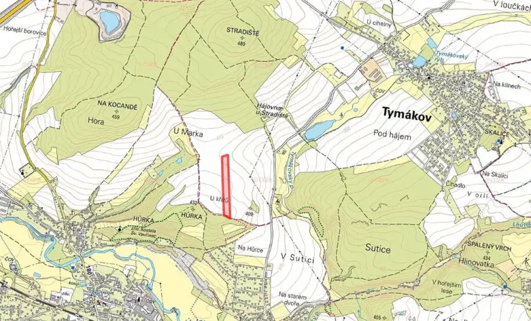 Prodej pole, Tymákov, 14498 m2