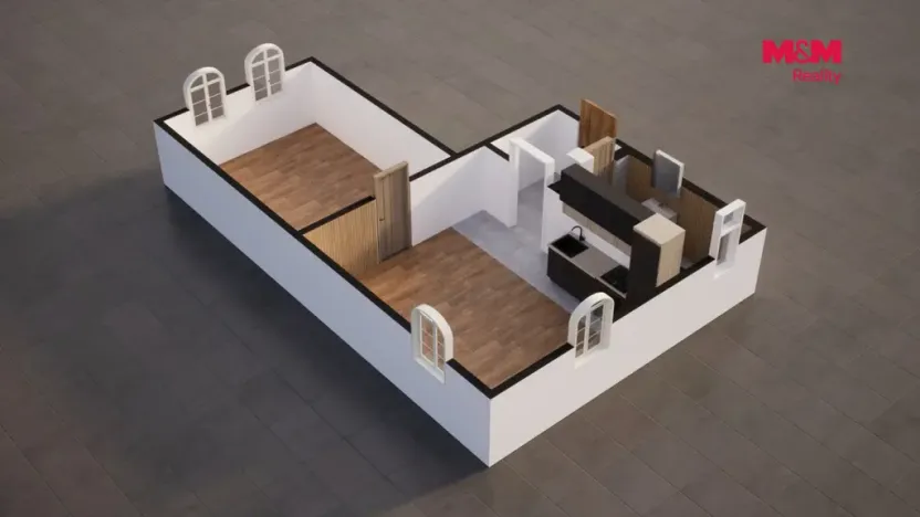 Pronájem bytu 2+kk, Hrádek nad Nisou, Revoluční, 47 m2