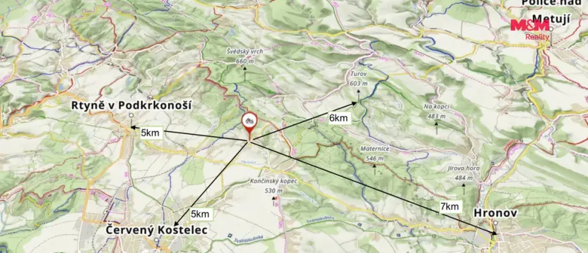 Prodej louky, Červený Kostelec - Bohdašín, 15881 m2
