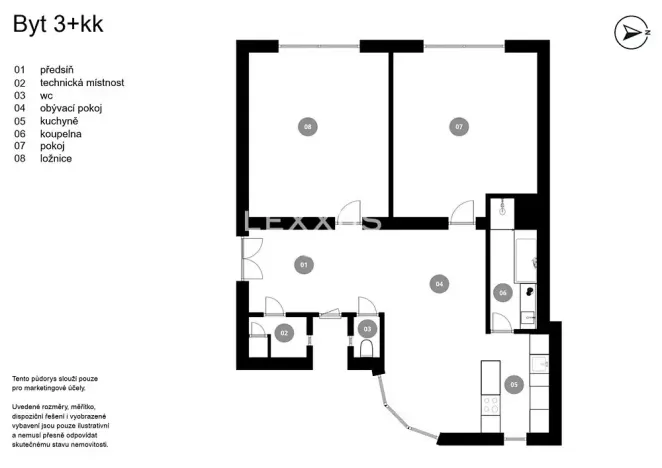 Prodej bytu 3+kk, Praha - Dejvice, Buzulucká, 96 m2