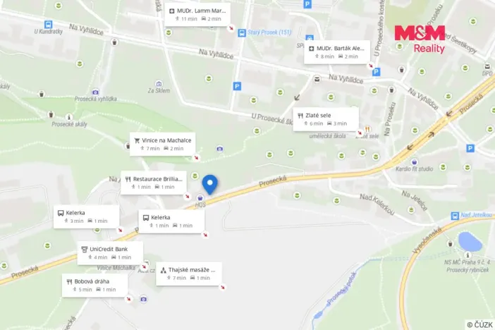 Pronájem kanceláře, Praha - Prosek, Prosecká, 56 m2