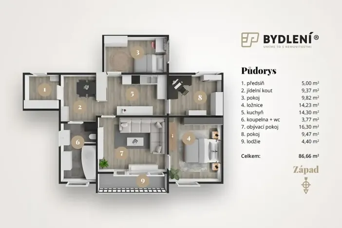 Prodej bytu 4+1, Teplice, Maršovská, 82 m2