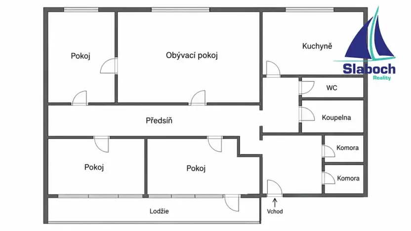Prodej bytu 4+1, Louny, Šafaříkova, 88 m2