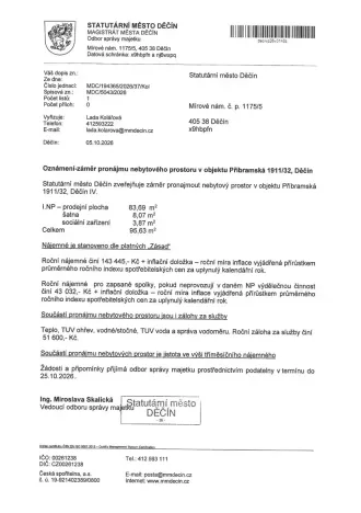 Pronájem obchodního prostoru, Děčín, Příbramská, 95 m2