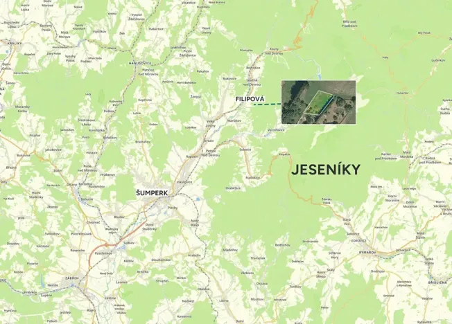 Prodej pozemku pro bydlení, Loučná nad Desnou, 640 m2