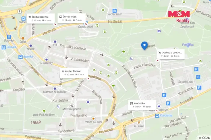 Pronájem bytu 4+kk, Praha - Libeň, Nad Bání, 91 m2