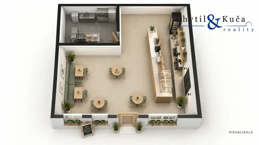 Pronájem obchodního prostoru, Přerov, Čechova, 80 m2