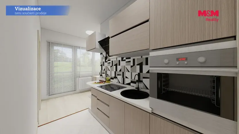 Prodej bytu 2+1, Děčín - Děčín VI-Letná, Za Bažantnicí, 50 m2