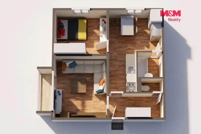 Prodej bytu 2+1, Nová Role, Školní, 51 m2