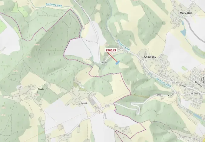 Dražba lesa, Český Dub, 1217 m2