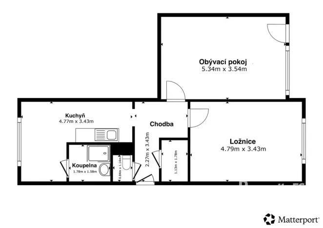 Prodej bytu 2+1, Ústí nad Labem - Střekov, Nová, 62 m2