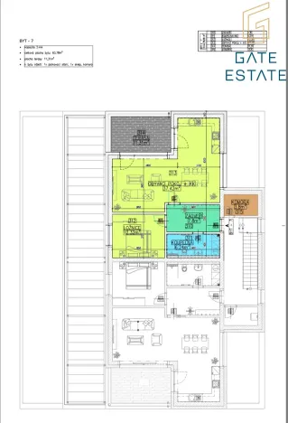 Pronájem bytu 2+kk, Holešov, Pod Hrádkem, 63 m2