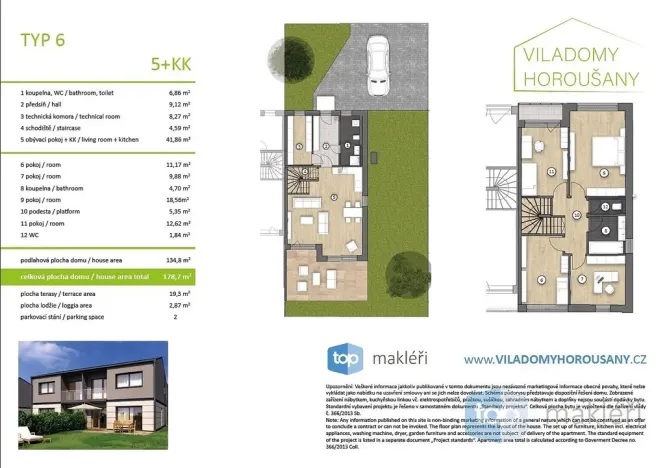 Prodej rodinného domu, Horoušany, Gabčíkova, 136 m2