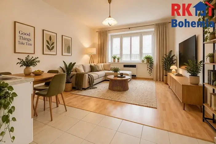 Pronájem bytu 2+kk, Praha - Nusle, Sdružení, 50 m2
