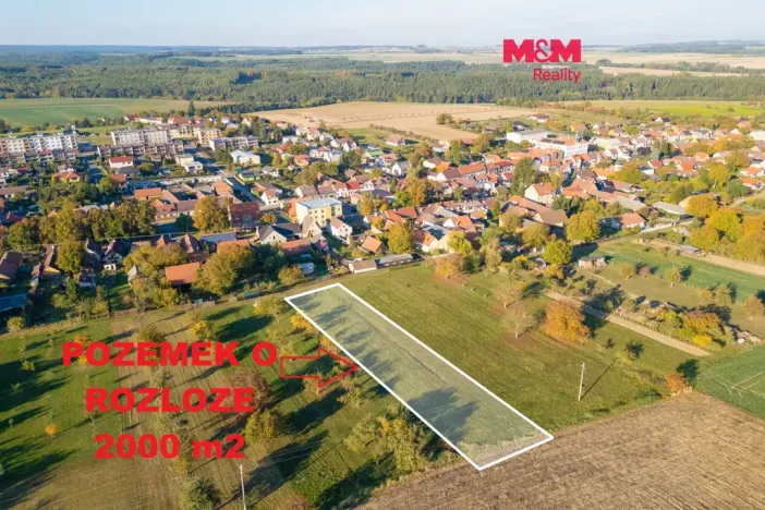 Prodej zahrady, Kožlany, 2000 m2