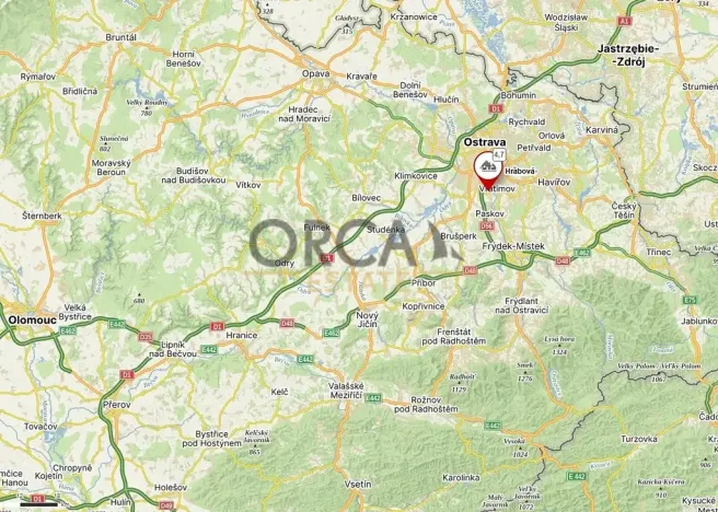 Prodej podílu pozemku, Ostrava, 1230 m2