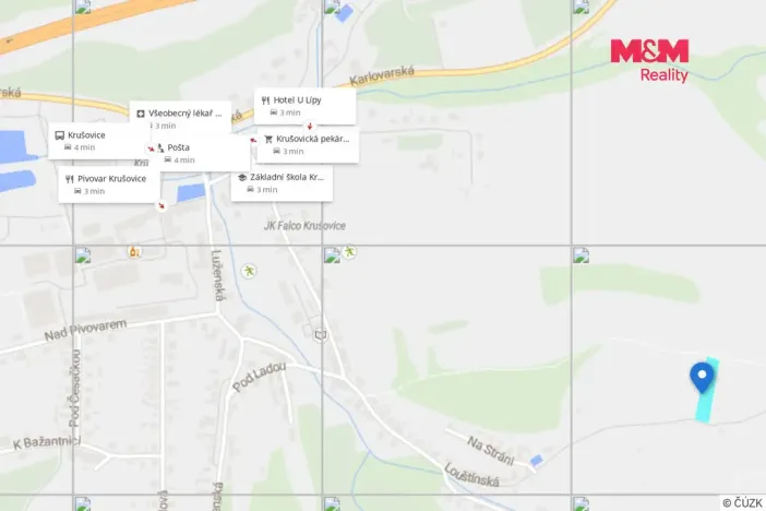 Prodej pozemku pro bydlení, Krušovice, 2033 m2