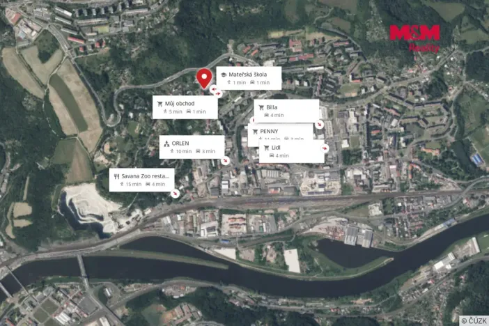 Prodej bytu 2+kk, Ústí nad Labem - Krásné Březno, Vojanova, 48 m2