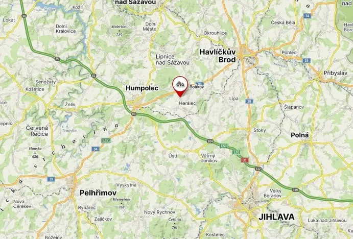 Prodej pozemku, Boňkov, 2200 m2
