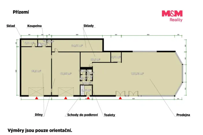 Prodej obchodního prostoru, Toužim, Plzeňská, 561 m2
