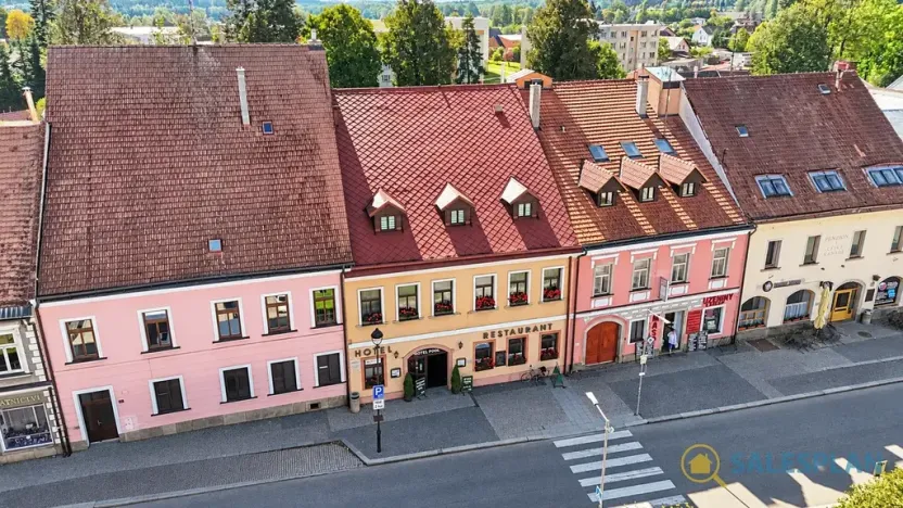 Prodej ubytování, Nová Bystřice, Mírové nám., 648 m2