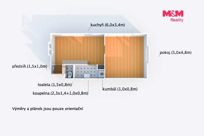 Prodej bytu 2+kk, Písek - Budějovické Předměstí, Na Houpačkách, 70 m2
