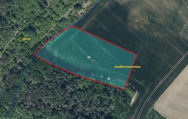 Prodej pole, 9607 m², Přestavlky