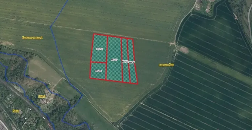 Prodej pole, 15638 m², Štětí, Radouň