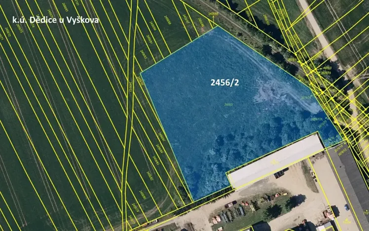 Dražba pozemku, 8890 m², Vyškov