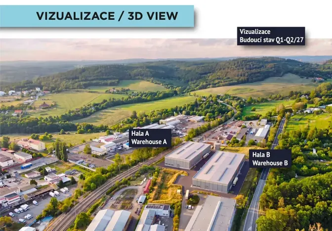 Pronájem skladu, Písek, 1500 m2