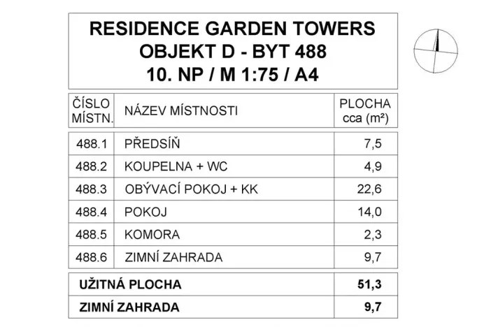 Pronájem bytu 2+kk, Praha - Žižkov, Olšanská, 61 m2