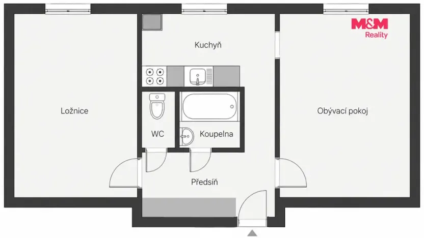 Prodej bytu 2+1, Rotava, Sídliště, 53 m2