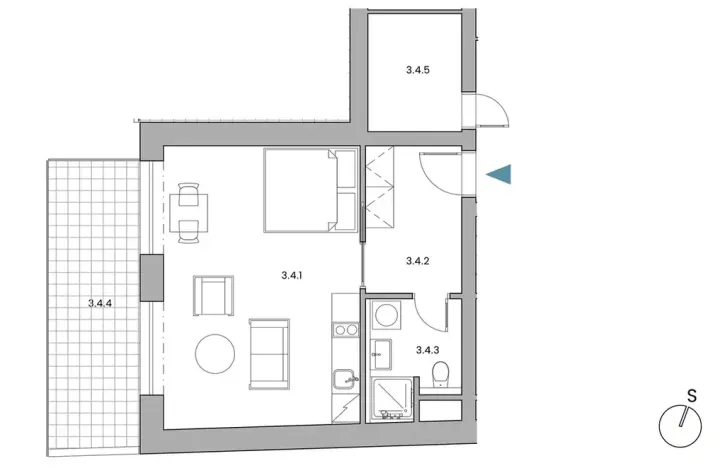Pronájem bytu 1+kk, Brno, U zoologické zahrady, 40 m2
