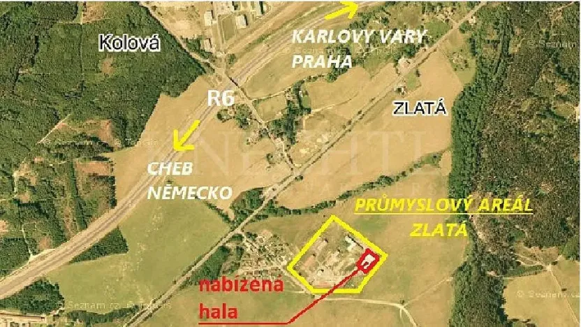 Pronájem skladu, Kynšperk nad Ohří - Zlatá, 1180 m2