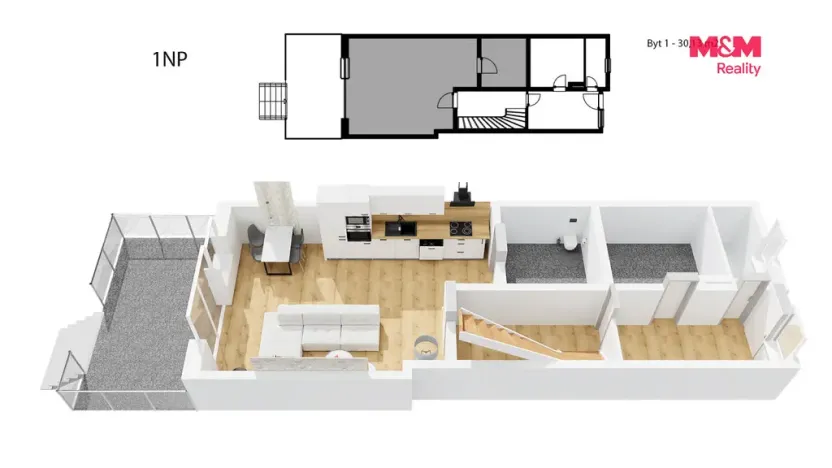 Prodej rodinného domu, Brno - Husovice, Elgartova, 184 m2