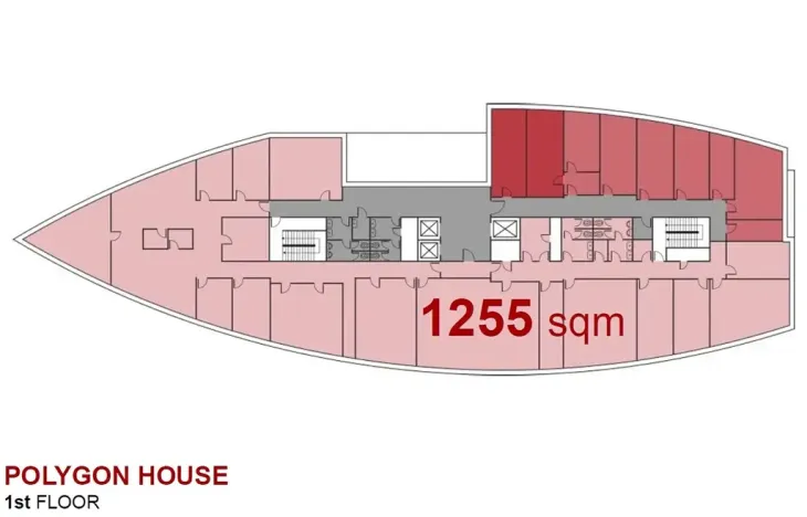 Pronájem kanceláře, Praha - Nusle, Doudlebská, 940 m2