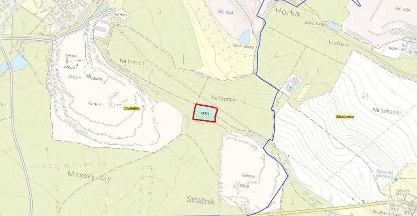 Prodej pole, Chvaletice, 8571 m2