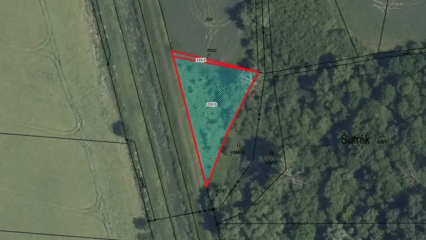 Prodej pozemku, 1202 m², Křinec