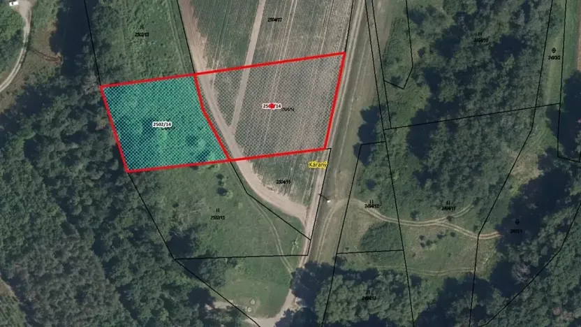 Prodej pozemku, 4890 m², Káraný